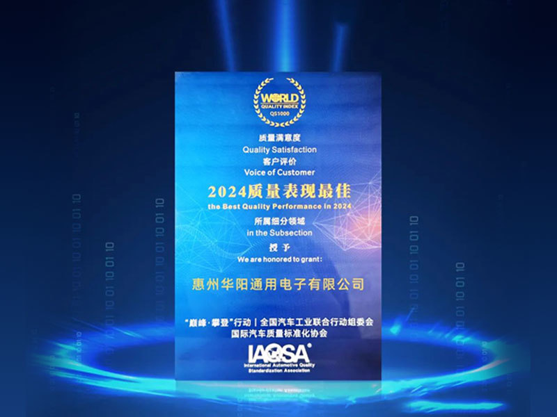 “譽”你同行 | ADAYO華陽(yáng)旗下兩傢(jia)子(zi)公(gōng)司榮獲“2024質(zhi)量表現(xian)最佳”稱号